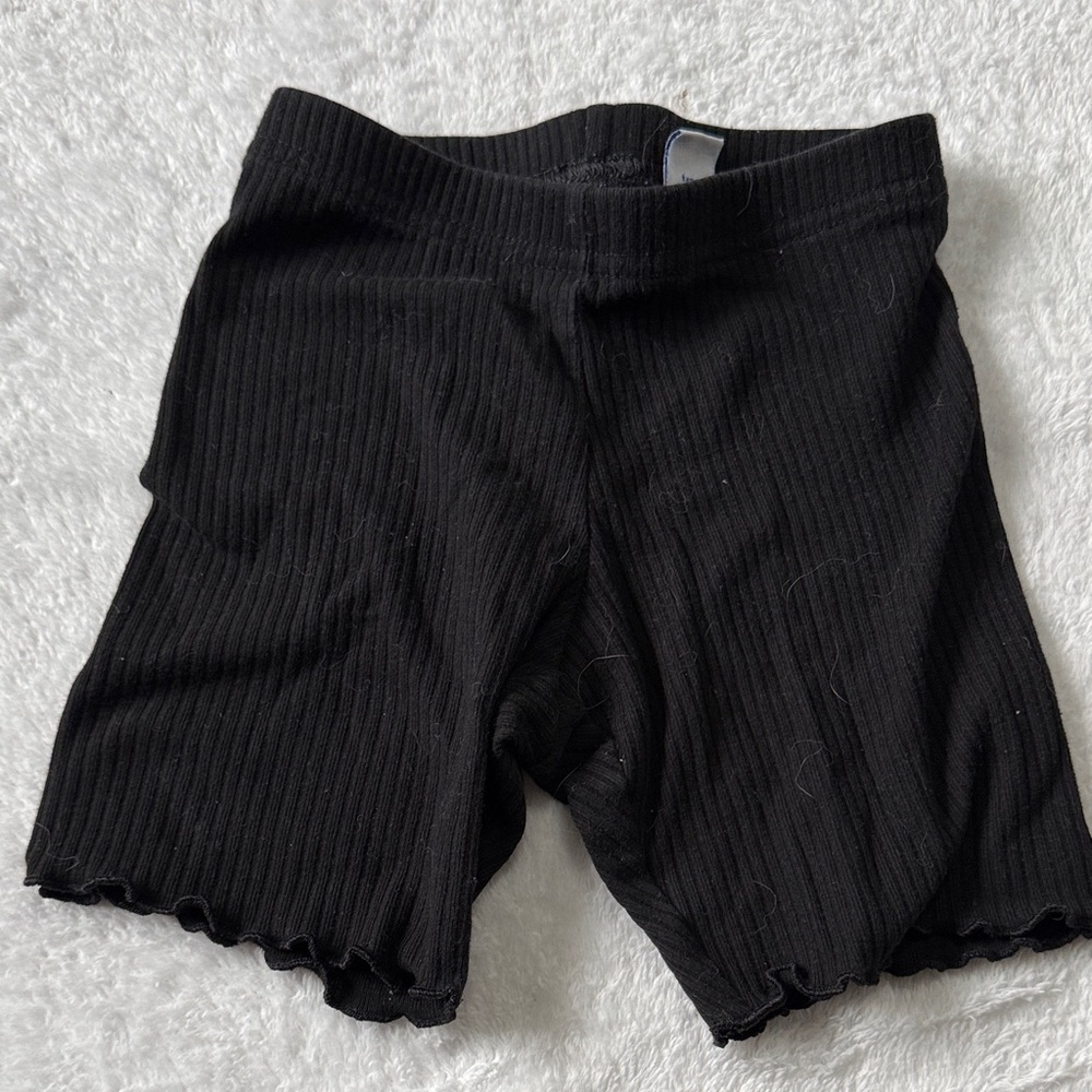 Old Navy Black Ribbed Kids Shorts